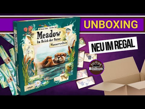 Meadow - Wasserwelten Erweiterung | WAS IST DRIN? 📦 Brettspiel Unboxing [Brettspiele]