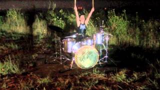 Drumming in the rain to Digital Summer Counting the Hours Drum Cover