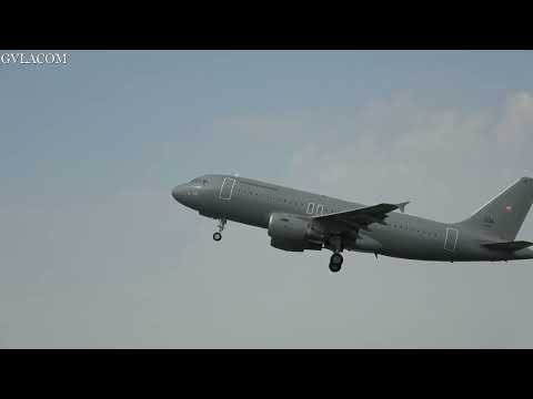 Hungarian Air Force Airbus A319 departure RIAT 2022