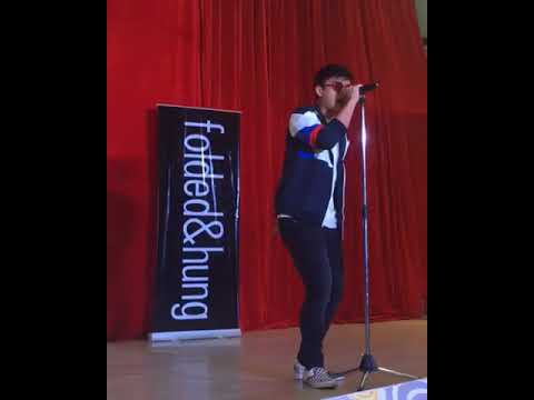 Khalil Ramos singing "Iris" at Folded&Hung meet and greet at SM Lipa