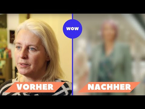 Sie ist total unglücklich gewesen 👩‍🦳💇‍♀️ #vorhernachher mit einer wundervollen Verwandlung