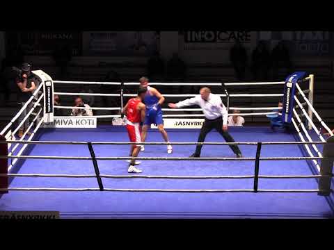 Mo Harris Akbar ENG v Pavel Kamanin EST 69kg Semi Gee Bee turnaus 2018