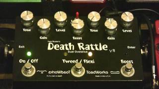 Video thumbnail for Toadworks Death Rattle Dual Distortion Pedal Review by Simon Smith