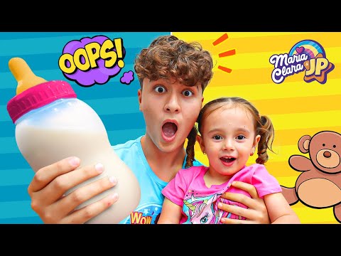 JP é papai por um dia com Bebê de Verdade - Maria Clara e JP