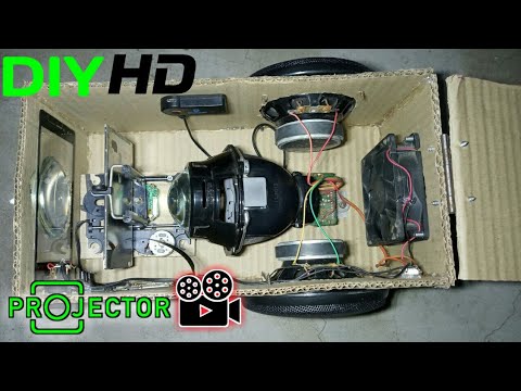 How To Make HD  Smartphone Projector | Using Car Headlight Projector Lans