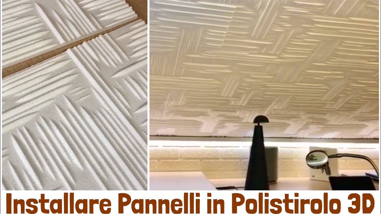 Soffitto in polistirolo 3D - Assembly of 3d polystyrene ceiling