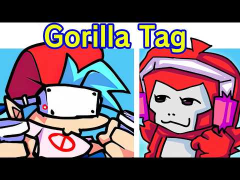 BF & GF Take Over Gorilla Tag VR | FNF Mod Adventure