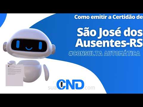 Como emitir a certidão negativa de São José dos Ausentes-RS em apenas 2 minuto! :)
