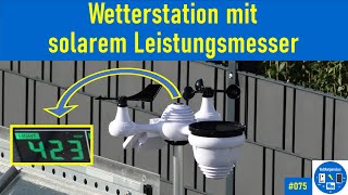 #075 - Wetterstation mit Leistungsmesser für Sonnenstrahlung von Vevor