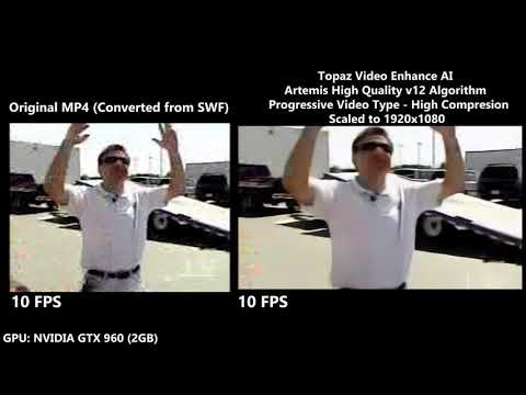 Topaz Video Enhance AI: Steve Green Tornado Attack News Clip Comparison