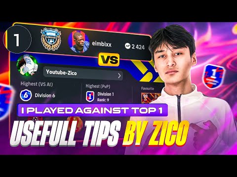 Faced a 2424-Rated Top-1 Player in Division! Useful Tips By Zico!