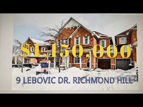 Touring this upgraded Townhouse at 9 Lebovic Dr, Richmond Hill