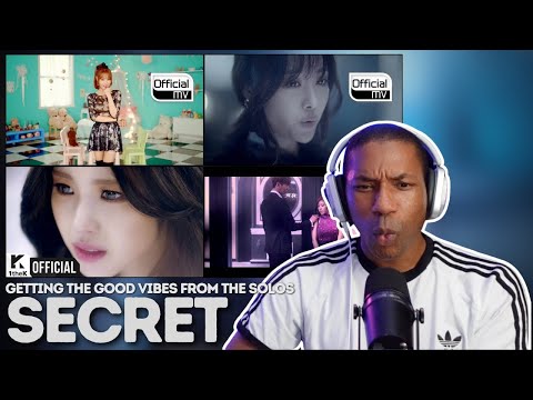 SECRET | SOLOS - Twenty Five, Don't look at me like that, Find Me, Goodnight Kiss MV REACTION