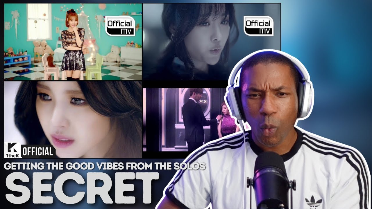 SECRET | SOLOS - Twenty Five, Don't look at me like that, Find Me, Goodnight Kiss MV REACTION