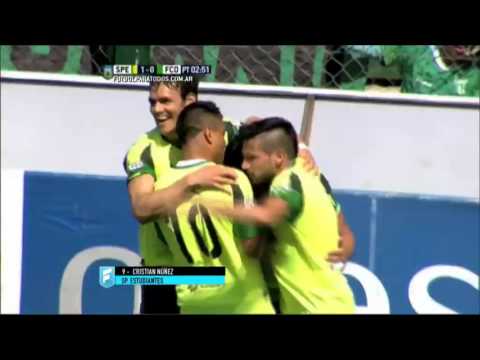 Gol de Núñez. Sp. Estudiantes 1 - Ferro 0. Fecha 36. B Nacional 2015. FPT