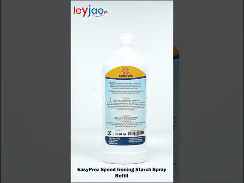 EasyPrez Speed Ironing Starch Spray - Double Pack (2 x 1000ml Refill)