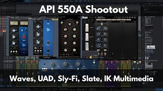 Video thumbnail for API 550A Plugin Shootout | Waves, UAD, Sly-Fi Digital, Slate Digital, and IK Multimedia by Green Light Sound