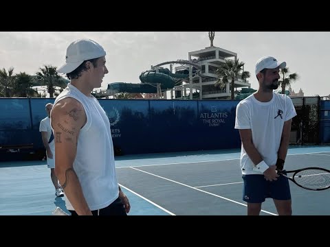 Australian Open 2026 - Arthur Cazaux enjoys three days of training with Novak Djokovic