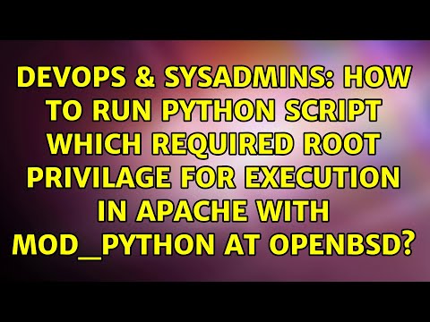 How To Run Python Script Which Required Root Privilage For Execution In Apache With Mod_python