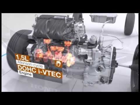 2015 Honda Fit Hybrid Animation and Drive Modes