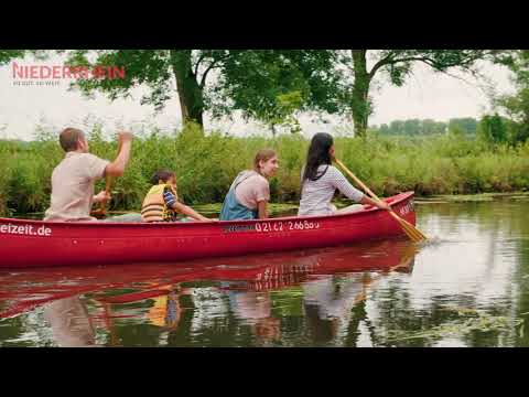 Kanu fahren mit der Familie am Niederrhein