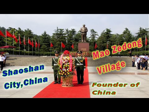 Lugares para visitar em Changsha / cidade de Shaoshan / vila de Mao Zedong na China / local de nascimento do fundador da China