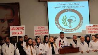 Eczacılar Odası Basın Açıklaması