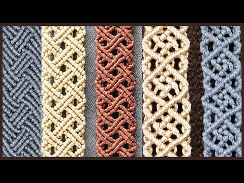Macrame ABC pattern sample 17