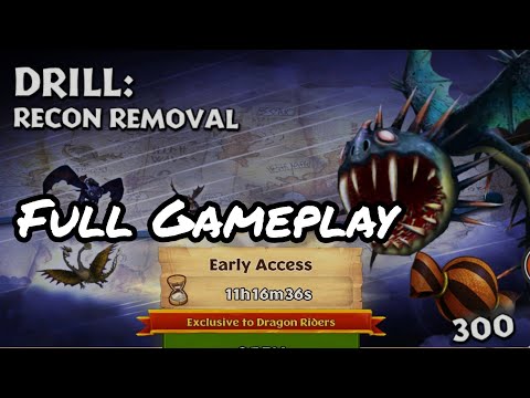 DRILL: RECON REMOVAL FULL GAMEPLAY - New Gauntlet Event - Dragons: Rise of Berk