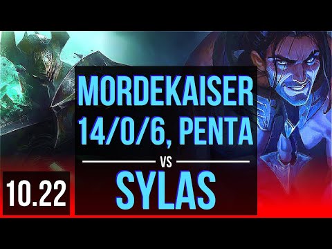 MORDEKAISER vs SYLAS (TOP) | 14/0/6, Penta, Legendary | TR Diamond | v10.22