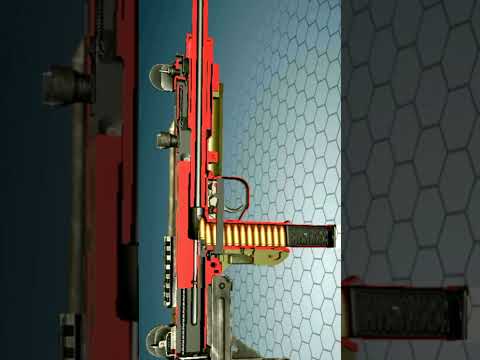 Uzi Sub-Machine Gun Animation #shorts