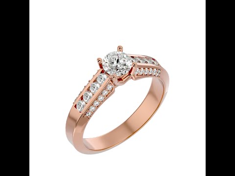 Inel de Logodna Elegant Pave Aur Roz 18k Pure Diamonds - Dalida