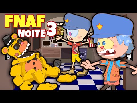 MONGO E DRONGO JOVENS em FIVE NIGHTS at FREDDY'S Noite 3 - FNAF 1 em Desenho Animado