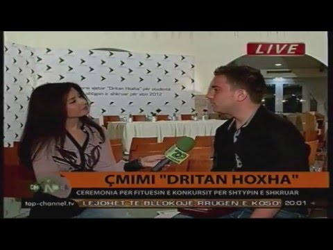 Saimir Muzhaka- Cmimi "Dritan Hoxha" per shtypin e shkruar, 2012