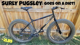 Surly Pugsley Goes On A Diet | Fat Bike Weight Loss | 4.3" Surly Edna Install