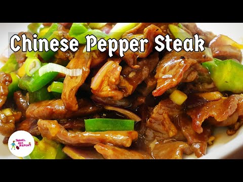 PEPPER STEAK | Chinese Take Out Pepper Steak | Velveted Beef Stir Fry