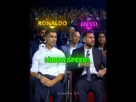Ronaldo And Messi React to Speed's SIU!😂 #football #ronaldo #cr7 #trending #messi #ishowspeed