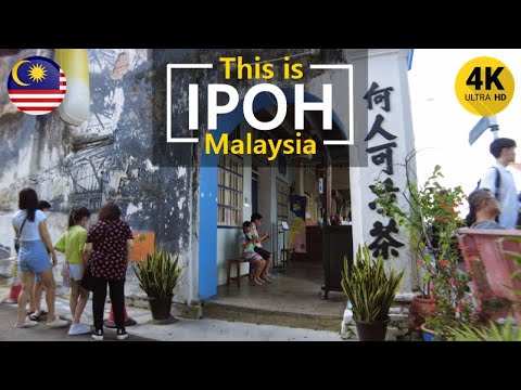 Este é o passeio a pé 'Ipoh' (4k) por Ipoh Perak na Malásia