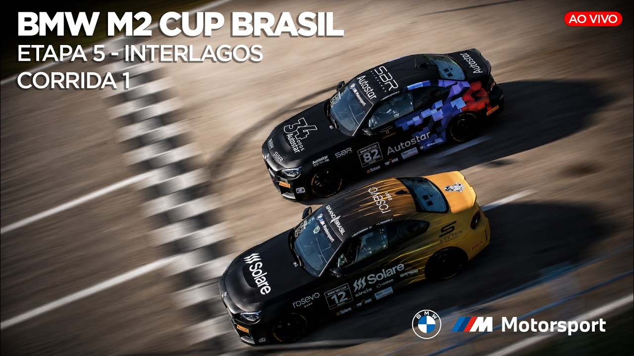 BMW M2 CUP BRASIL AO VIVO - ETAPA 5 INTERLAGOS - CORRIDA 1