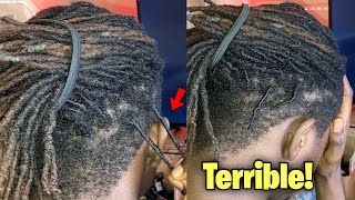Barber Cut Off My Dreads🤦🏾‍♂️ | New Drop Fade Cut!
