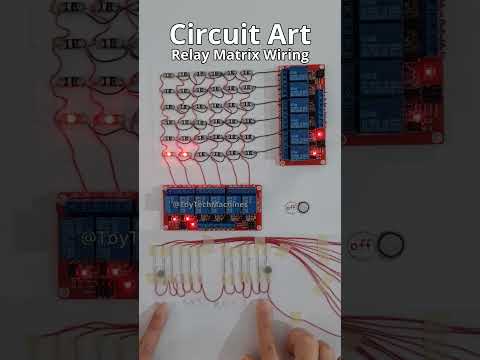 Circuit Art Wiring for LED Relay Matrix