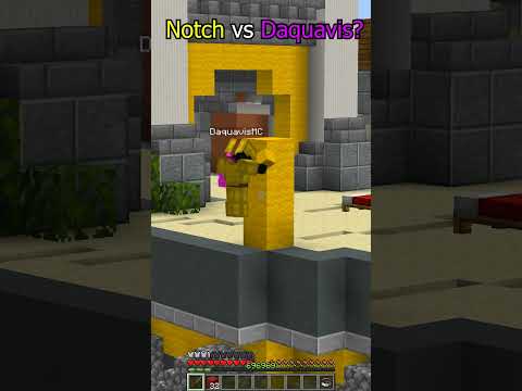 Notch VS Daquavis 🔥💀 #minecraft #shorts #bedwars #hypixel #speedtelly #hypixelbedwarsclip