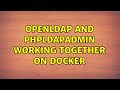OpenLDAP And PHPLDAPAdmin Working Together On Docker