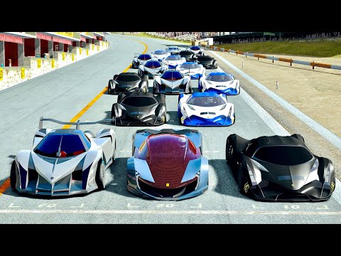 Ferrari Impronta vs Devel Sixteen Hypercars at Highlans