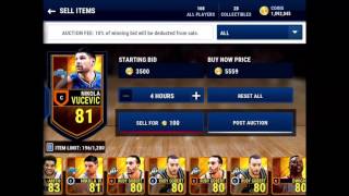 NBA Live Mobile how to sell players at true market value