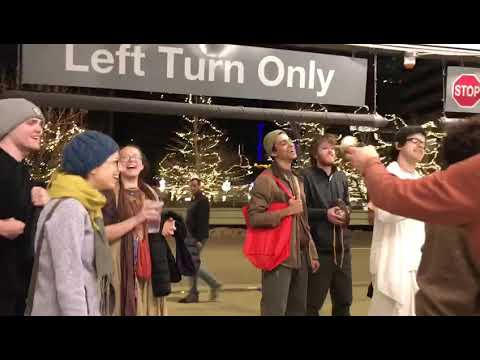 Denver Hare Krishnas Downtown parade of lights Harinam 2019