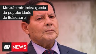 Popularidade do governo voltará a subir com auxílio e vacinação, diz Mourão