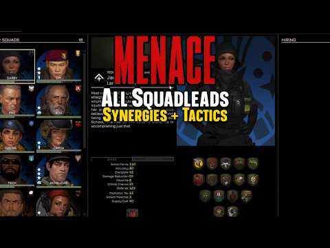 All Squadleads + Their Skills + Tactics Tutorial - MENACE