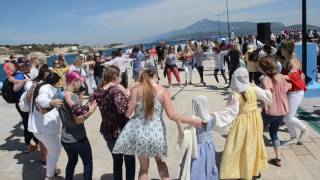 Samos Zorba dance at Pythagorion Port,Samos Island Greece 2017