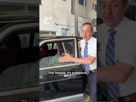 Bulletproof Mercedes Windows! 😳 #cars #armor #president